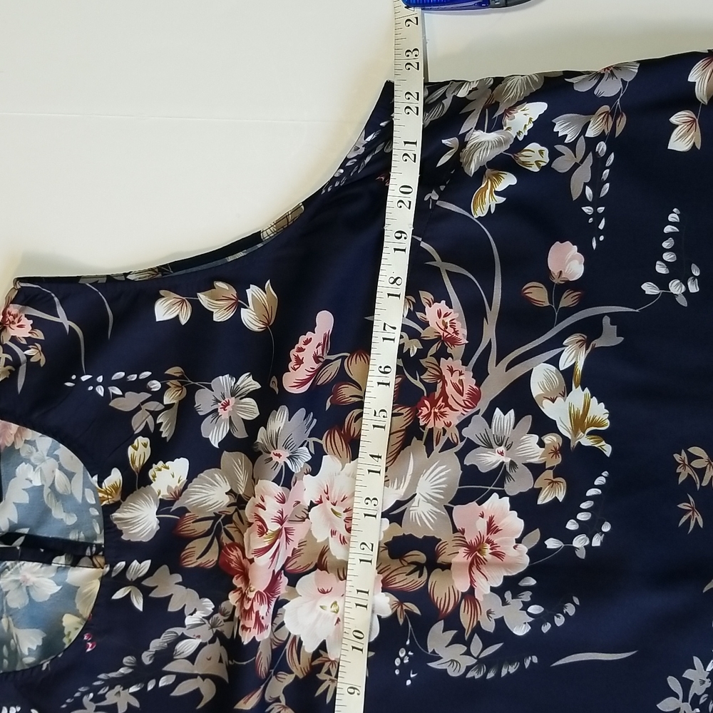 SHEIN Floral Short Sleeve Dress Size 2XL - Picture 7 of 12